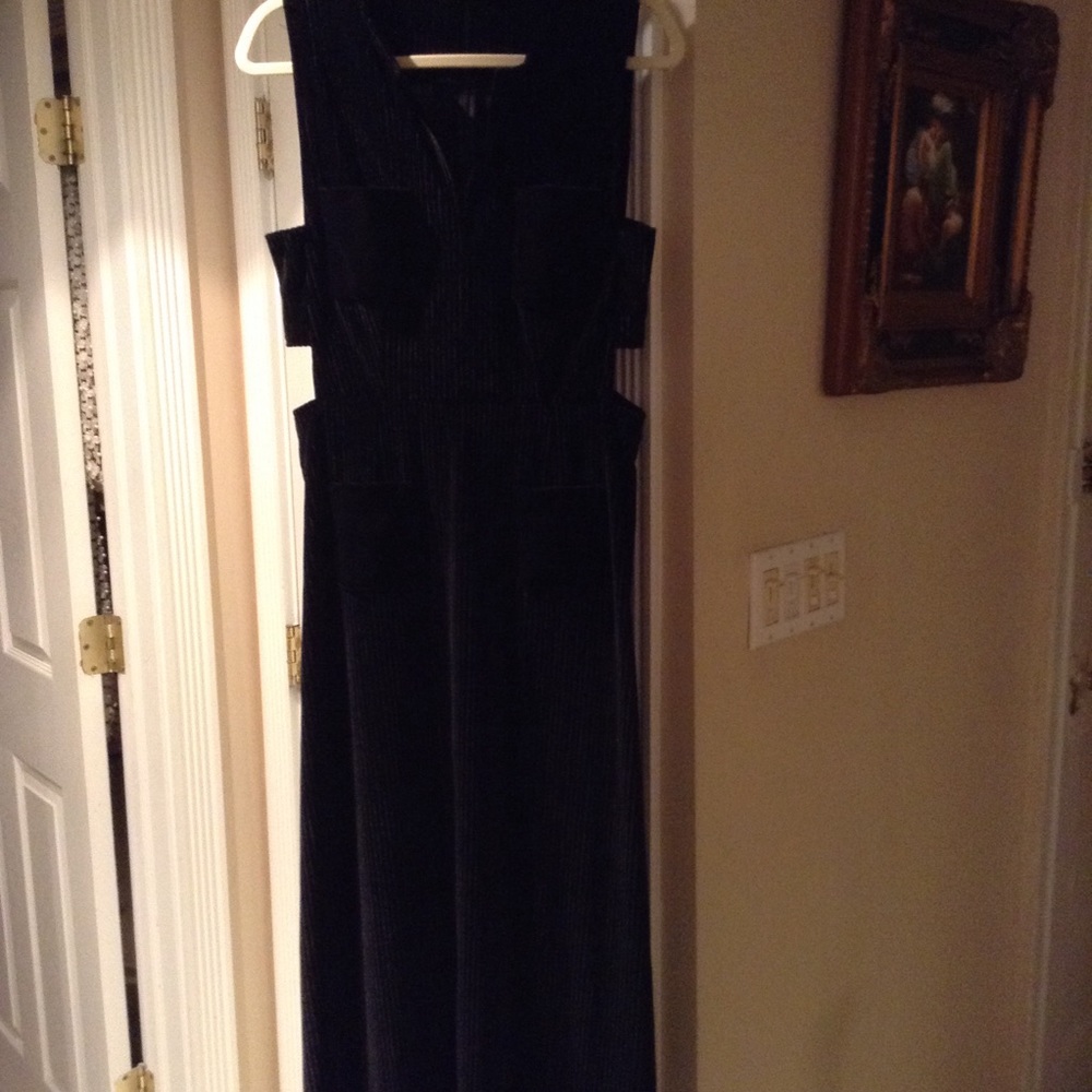 Velvet maxi gown custom made NEW